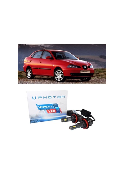 Seat Cordoba Led Xenon Kısa Far Ampulü H7 Ultimate 9500 Lumens Şimşek Etkili Beyaz 1999-2003