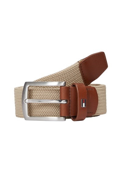 Tommy Hilfiger Denton Elastıc 3.5 Erkek Bej Kemer - Am0am13354 Bej