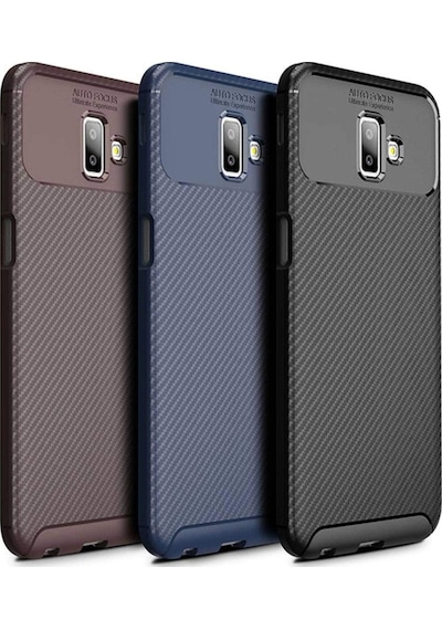 Samsung Galaxy Uyumlu J6 Plus Kilif Karbon Tasarim Negro Silikon Kapak 405262466