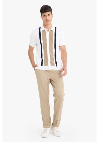 Defacto Standart Fit Polo Yaka Triko Kısa Kollu Tişört E3450ax25smer100 Ekru Defacto Standart Fit Polo Yaka Triko Kısa Kollu Tişört E3450ax25smer100 Ekru
