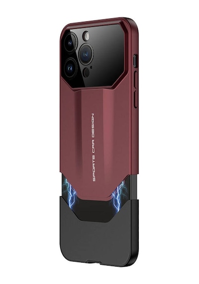 Zore Apple Uyumlu iPhone 14 Pro Max Kılıf Çift Parçalı Ays Pro İkili Kapak-kırmızı-siyah Kırmızı-siyah