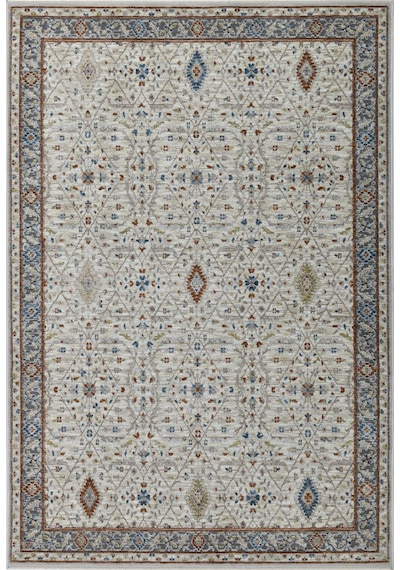 Motto Vintage Modern Dokuma Halı Oturma Odası Salon Halısı Y969a Wv15 Krem