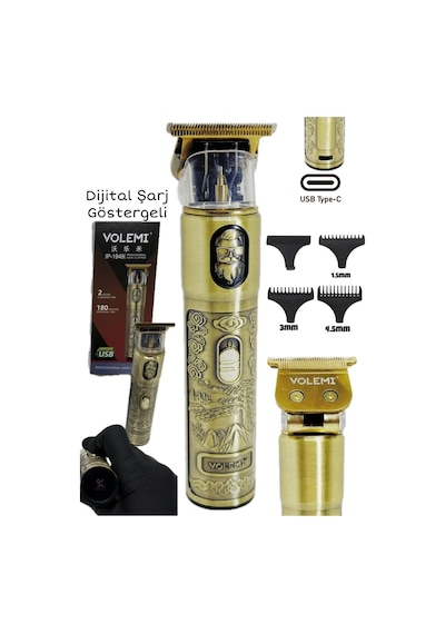 Dijital Göstergeli Saç Sakal Tıraş Makinesi Ip-1949 4987