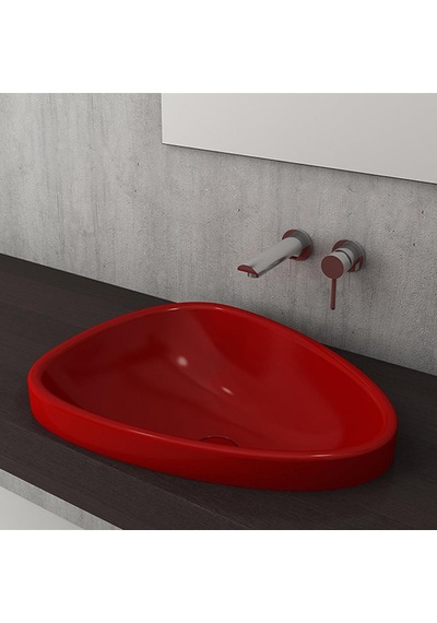 Bocchi Etna Tezgah Üstü Lavabo 58 CM Parlak Kırmızı 1112-019-0125