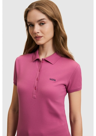 U.S. Polo Assn. U.s. Polo Assn. Kadın Fuşya Tişört Basic 50323461-vr023 Fusya