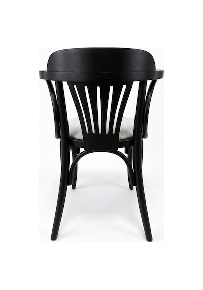 Thonet Kolçaklı Klasik Ahşap Sandalye Siyah