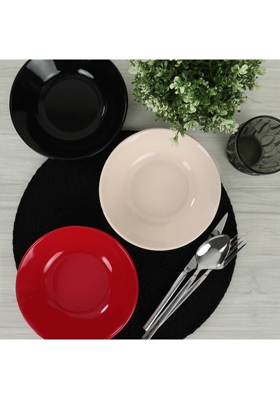 Noble Hitit Yemek Tabağı 18 Cm 6 Adet 030/650 Çok Renkli