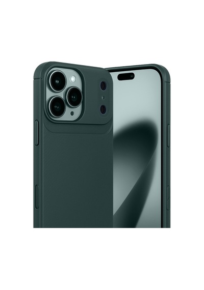 Apple iPhone Uyumlu,  17 Pro Auto Focus Karbon Kapak - Koyu Yeşil