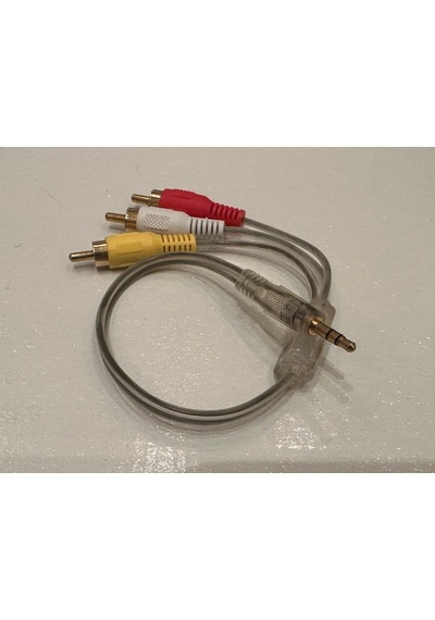 Stereo Erkek 3 Rca Kablo 30 Cm Aux 3 Rca Kablo