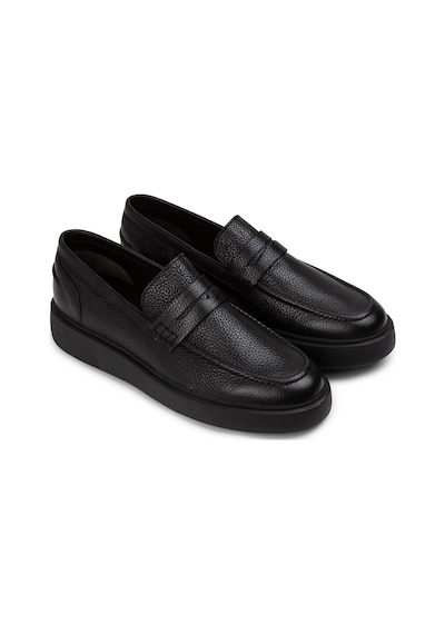 Deery Hakiki Deri Siyah Erkek Loafer Ayakkabı - 01964msyhe01 Siyah
