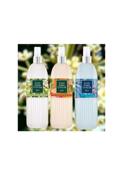 Eyüp Sabri Tuncer 150 Ml Sprey Pet Şişe Ayvalık Zeytin Çiçeği+Bodrum Mandalinası+Okyanus Kolonyası