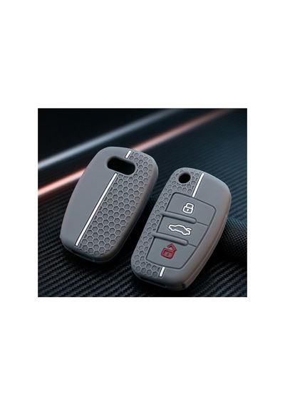Audi A3 A6 ,A1 , A4 Q2 , Q3 3Buton Anahtar Kumanda Koruma Kılıfı Premium