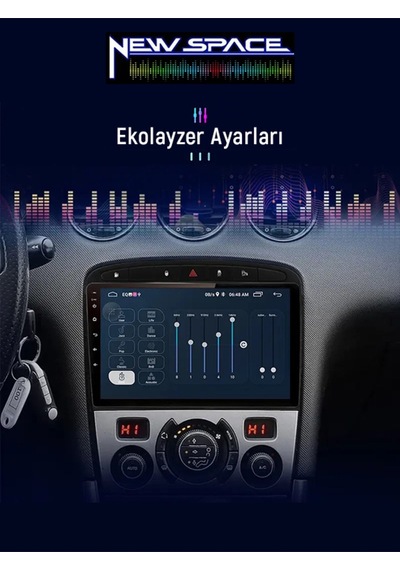 Peugeot 308 Android 6gb Ram 128gb Rom 8 Çekirdek Carplay Multimedya