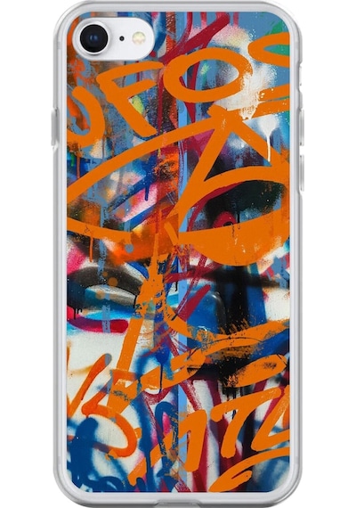 Apple Uyumlu iPhone 6s Şeffaf Kılıf Graffiti 2 Tasarımlı