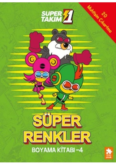 Süper 1 Takım Süper Renkler Boyama Kitabı - 4 - Csnd-727898