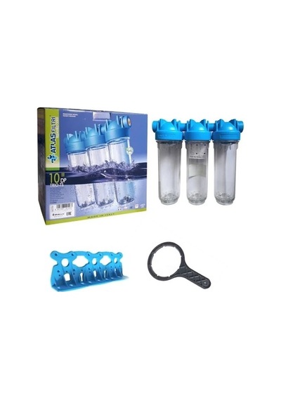 Su Arıtma Cihazı Atlas Daire Girişi 3 Aşama Housing Sistemi 3/4"