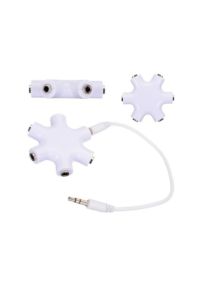 Kulaklık Çoklayıcı 5 Port 3.5Mm Çoğaltıcı Apple Uyumlu iPhone iPad Samsung Lg