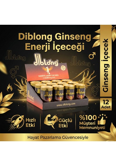Diblong Ginseng +18 Performans Enerji İçeceği - 12 Adet Gizli Gönderim