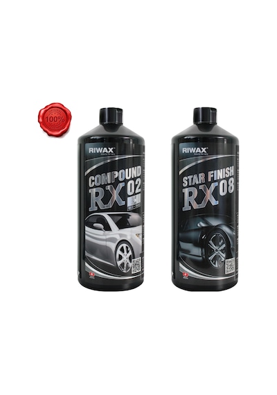 Riwax 2'li Pasta Cila Seti Rx02 Kalın Pasta + Rx08 Boya Koruma 1 Kg 6 12 Ay Etkili
