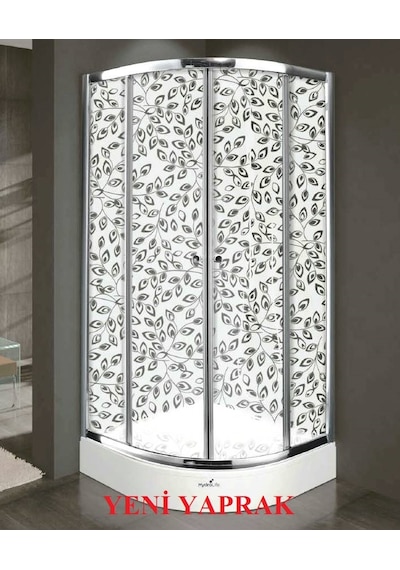Desaş Shower Duşakabin Yüksek Kalite Lux Oval 90 X 90 Teknesiz Gri