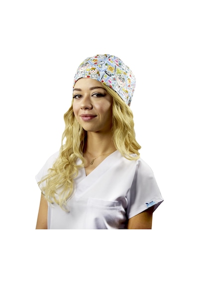 Nur Medikal Giyim Master Likra Doktor Desenli Hastane Medikal Cer