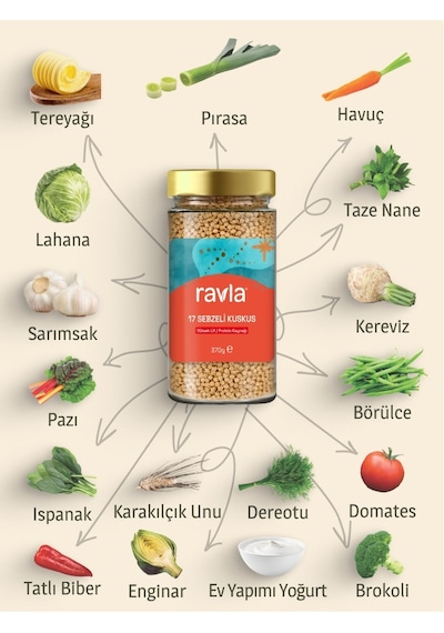 Ravla 17 Sebzeli Kuskus 370 G