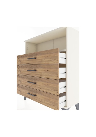 Arges Şifonyer Tek Raflı 4 Çekmeceli 88x30x106 Aytaşı-çam Aytaşı