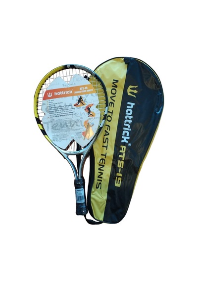 HATTRICK ATS19 JUNIOR TENİS RAKETİ 19 INCH 195GR SARI SİYAH