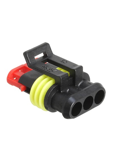 Te Connectivity 10 Adet Amp Superseal 1.5 2 Pin Soket Te 282087-1 Map Sensör Fişi Su Geçirmez Konnektör -