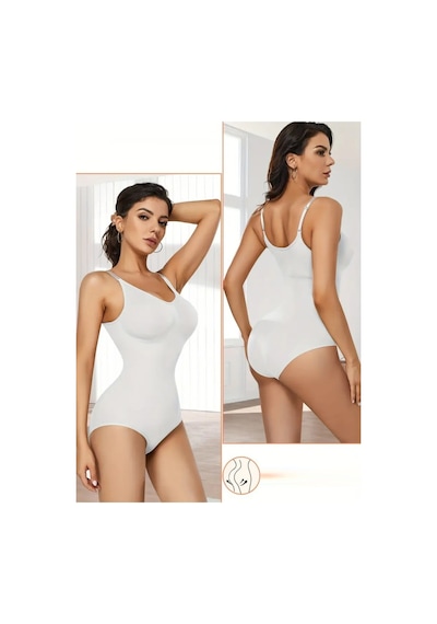Mistirik Mamey Model Bel Göbek Ve Karın Sıkılaştırıcı Seamless Çıtçıtlı Korse Beyaz Renk8 Beyaz
