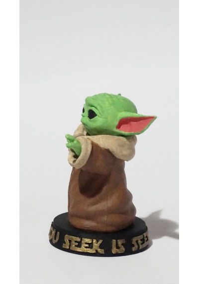 Babyyoda - Dekoratif Biblo Ve 3d Maket Obje 9cm