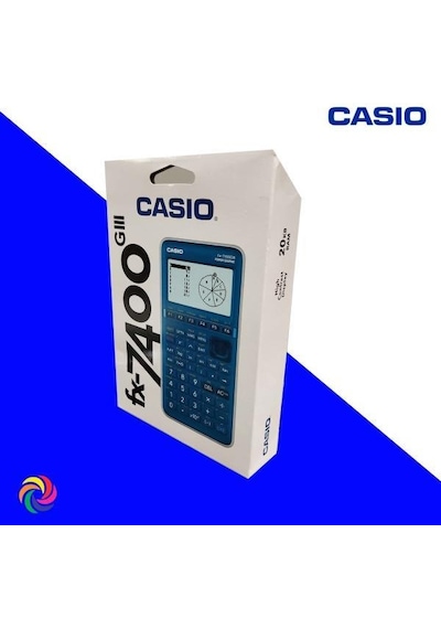 Casio Fx-7400gııı-w-dt Grafik Çizen Bilimsel Hesap Makinesi Mavi