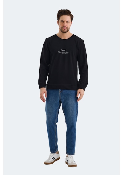 Slazenger Ortwın Erkek Siyah Sweatshirt Siyah