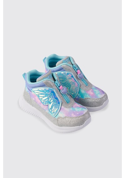 Panço Skechers Jumpsters Kız Bebek Gümüş Ayakkabı Gri