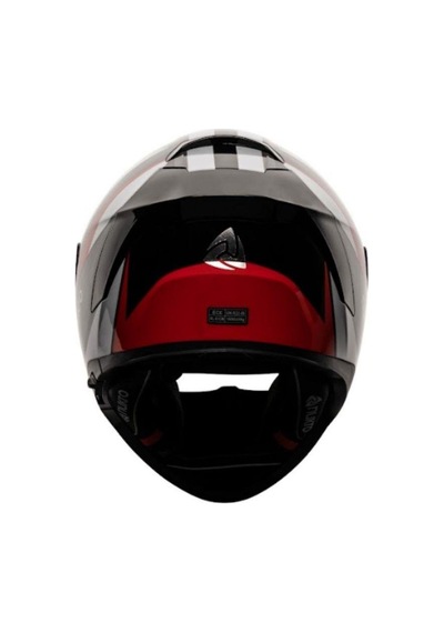 Nukro 853 Shine Red Blue Full Face Kapalı Motosiklet Kaskı