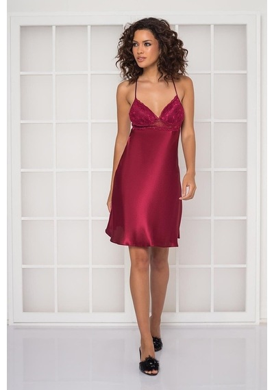 Pierre Cardin 600 Kadın Saten Dantelli Gecelik (534724713)