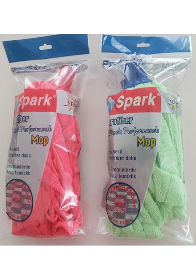 Spark 2 Adet Mikrofiber Havlu Vileda Paspas Mop Yedek Ucu