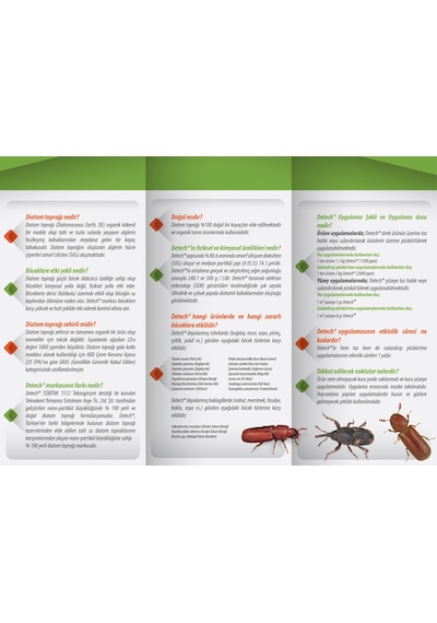 Detech Doğal Diatom Toprağı Böcek Önleyici Ürün-Zehi̇rsi̇z- 500 Gr