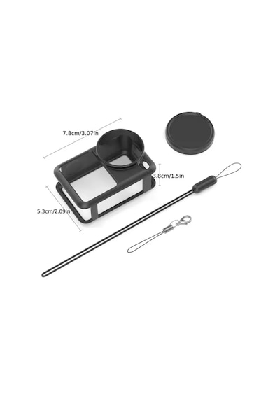 Mettzchrom Dji Osmo Action 6 Uyumlu Silikon Kılıf Koruma Kılıfı Soft Case