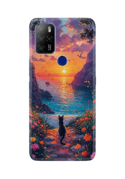 Omix X500 Kılıf Boutique Baskılı Resimli Manzara Kedi Pcode -096