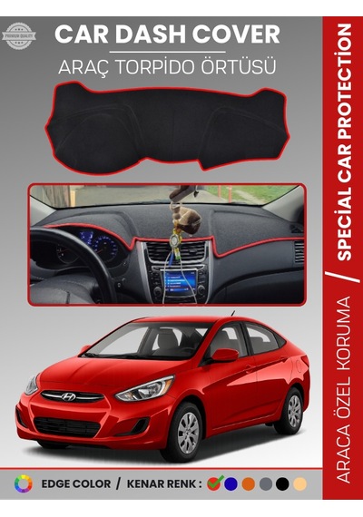 Hyundai Accent Blue 2011-2017 Torpido Örtüsü Ön Göğüs Torpido Koruma Çatlamayı Engeller Tam Uyum - 411 Stiloto