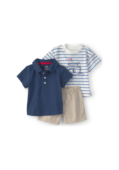 Carter's Erkek Bebek Body Şort Set 1u744110 Mavi