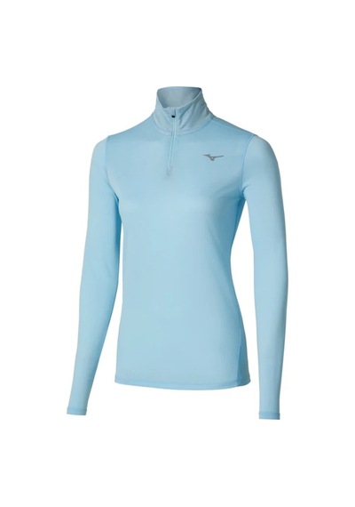 Mizuno Core Impulse Kadın Yarım Fermuarlı Uzun Kollu Tişört Mavi Çok Renkli