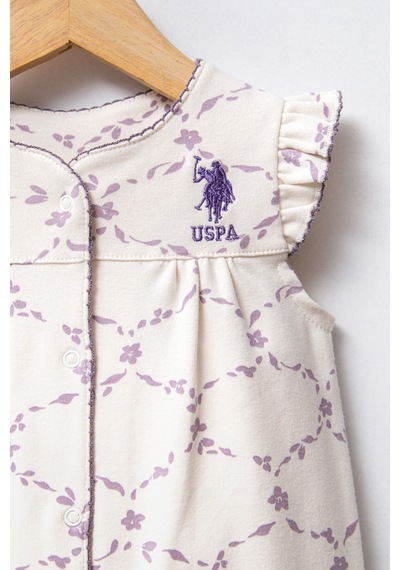 U.S. Polo Assn. U.s. Polo Assn Kız Bebek Beyaz Tulum Usb2376-c-v1 Beyaz