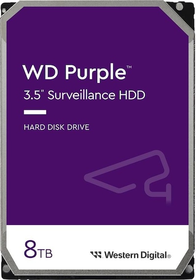 8 Tb Wd 3.5 Purple Sata3 5640rpm 256mb 7/24 Guvenlık Wd85purz 3