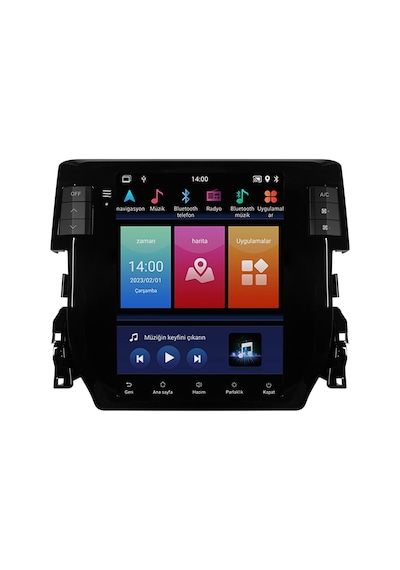 Honda Civic Fc5 Android Multimedya Sistemi 2016-2021 Crv-4895xt 10"