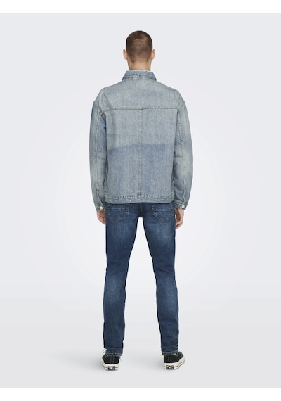 Only & Sons Erkek Kot Ceket 22023244 Mavi
