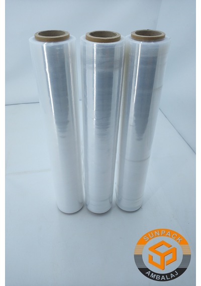 Streç Film 50cm 3 Adet, Şeffaf, 23 Mikron, 1000 Gr, Dayanıklı Eşya, Koli Ve Palet Streci