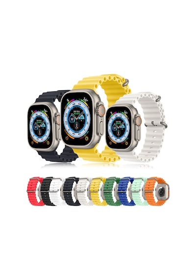 Apple Watch 42mm 44mm 45mm 49mm 1/2/3/4/5/6/se/7/8/ Uyumlu Ocean Kordon