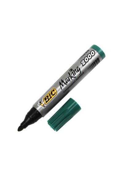Bic Permanent Markör Yuvarlak Uç Yeşil 2000